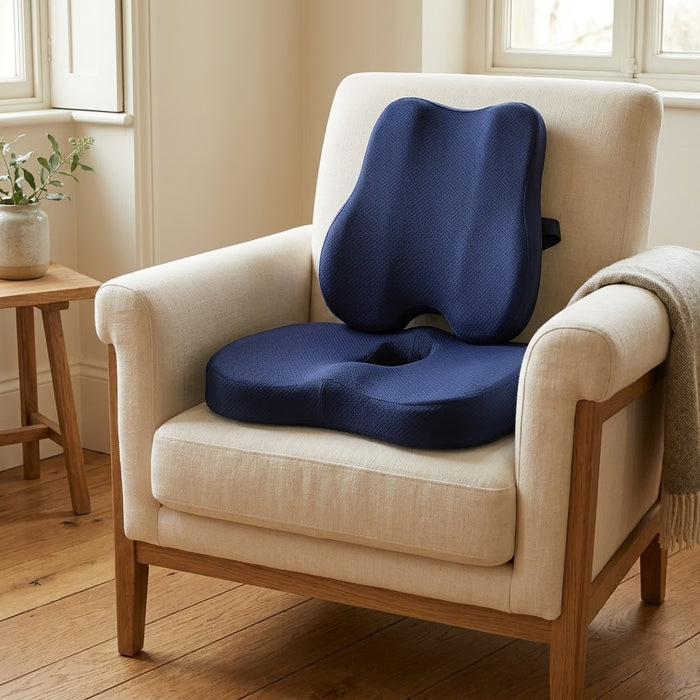 Pack Coccyx + Lombaire — Soulagement Complet du Dos Assis