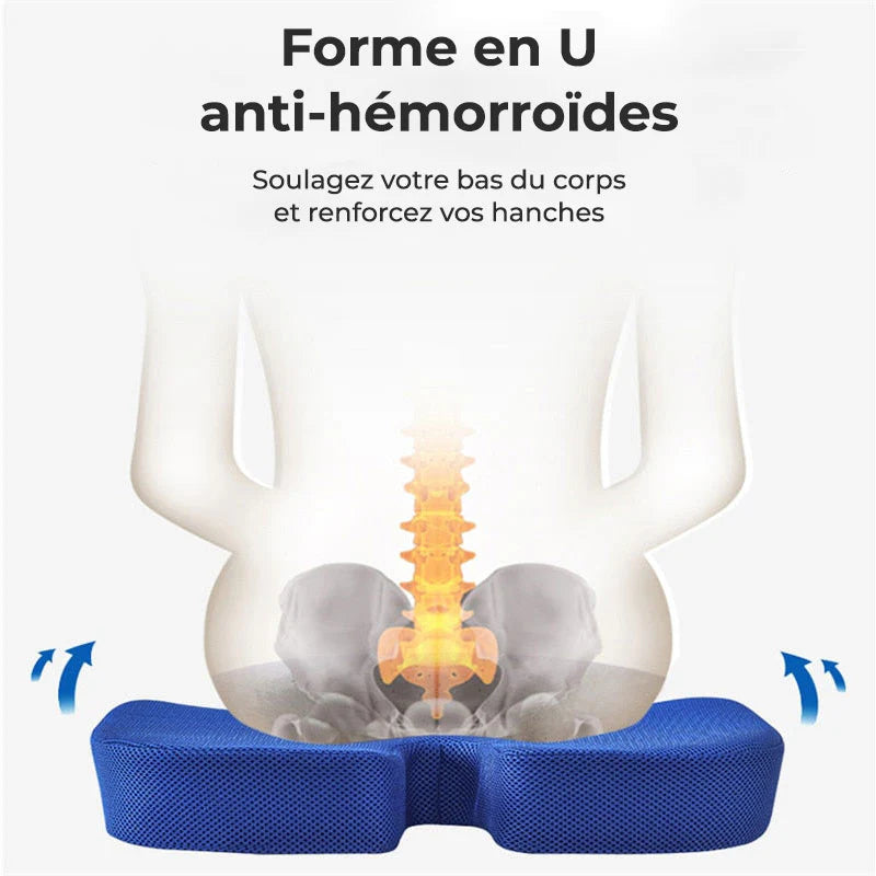 Coussin Coccyx en U Mémoire de Forme