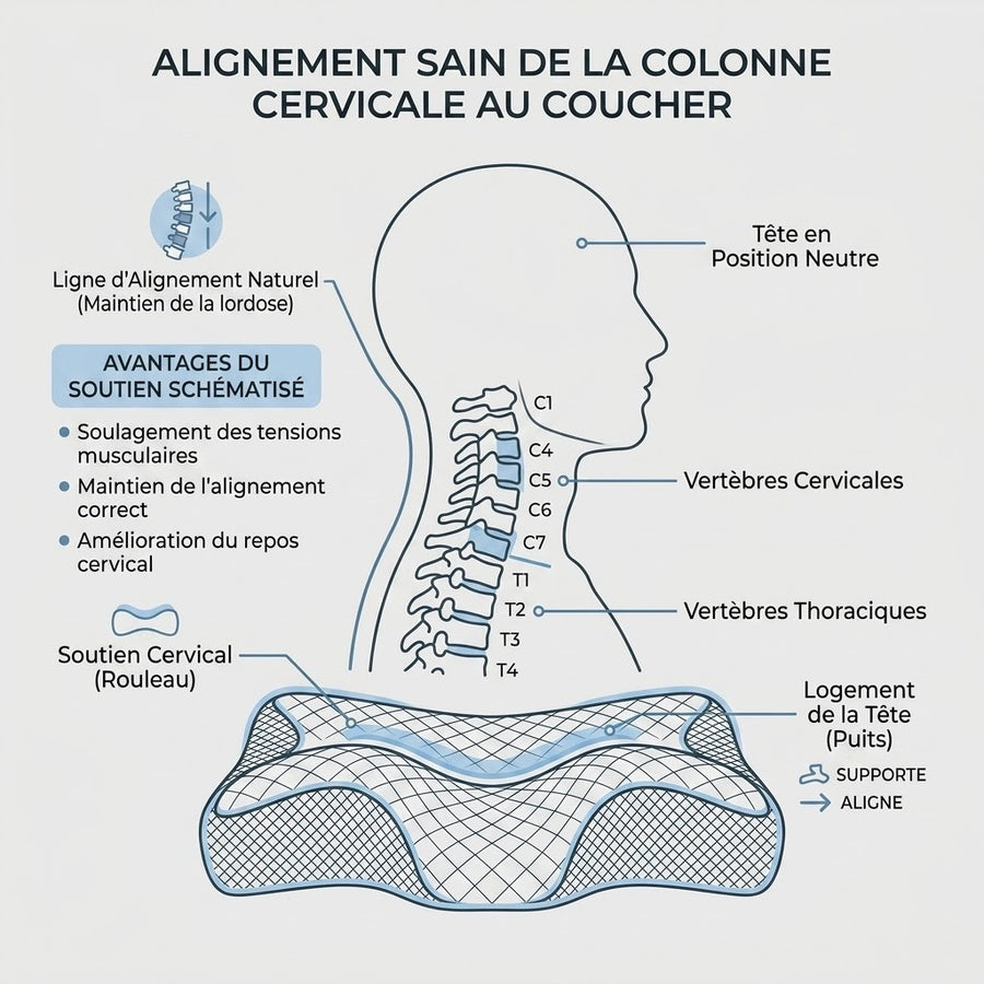Oreiller Cervical Ergonomique